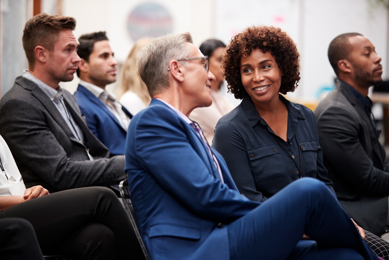 Business People At Expo