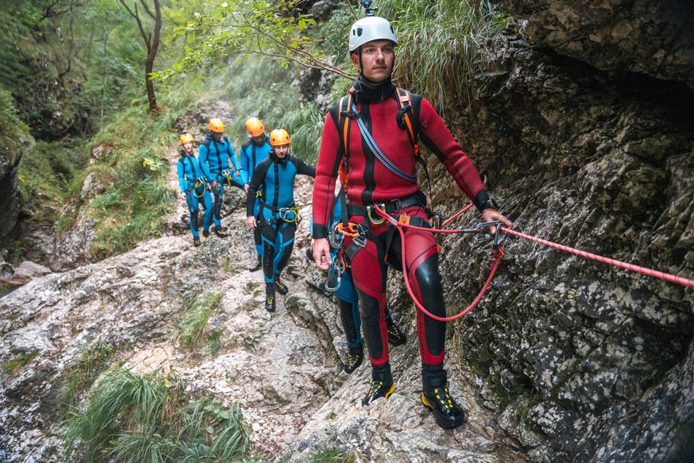 Team incentive rock climbing